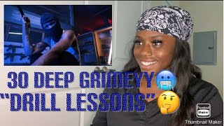30 Deep Grimeyy “Drill Lessons” (Official Video) [REACTION]🥶