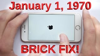 January 1, 1970 Bricked iPhone Glitch FIXED!!