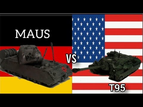 Maus vs T95 - Stop motion Tank Battle
