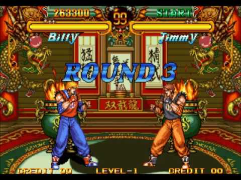 Double Dragon(Neo-Geo/Arcade)Billy Lee Playthrough