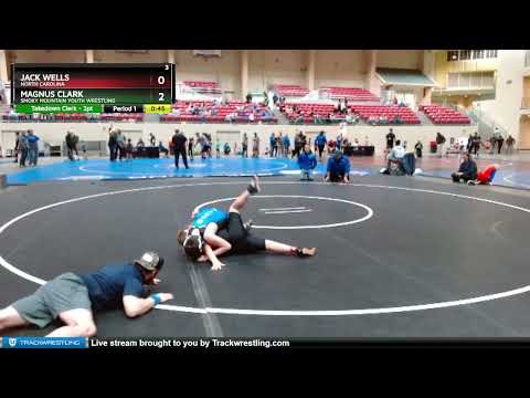 99-106 Lbs Round 1 - Magnus Clark, Smoky Mountain Youth Wrestling Vs Jack Wells, North Carolina 1a
