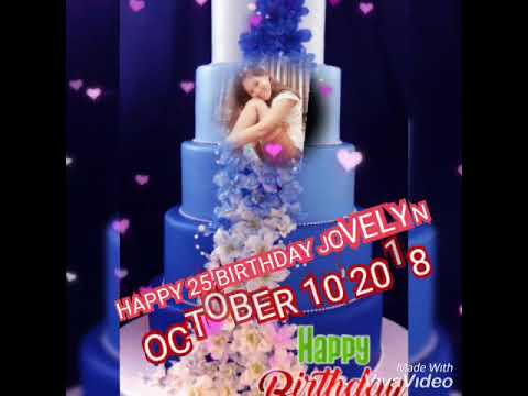 HAPPY BIRTHDAY JOVELYN A.LIMBAL  with LYRICS