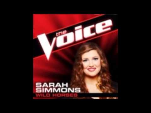 Sarah Simmons: "Wild Horses" - The Voice (Studio Version)