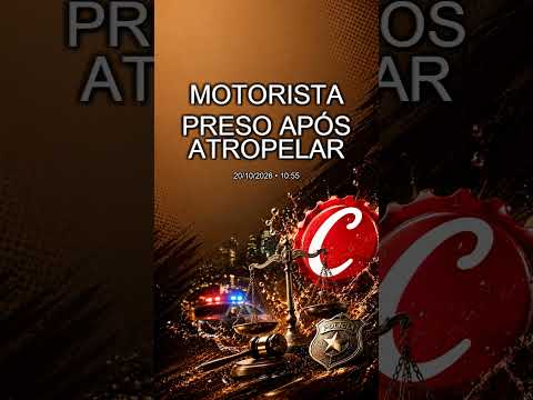 Motorista é preso após atropelar e matar motociclista sem prestar socorro