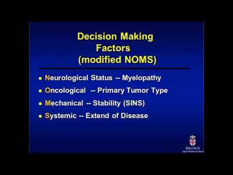 Neurosurgery On the Go: Management of Metastatic Spinal Tumors
