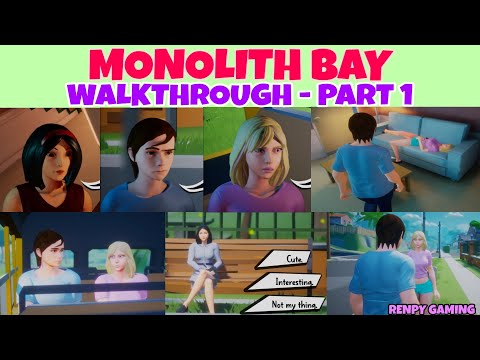 Monolith Bay Walkthrough Part 1 Gameplay by Renpy Gaming