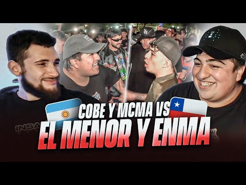 REACTING WITH COBE TO HIS BATTLE vs EL MENOR 🇨🇱 EL MENOR ENMA vs. COBE MCMADETUHERMANA 🔥