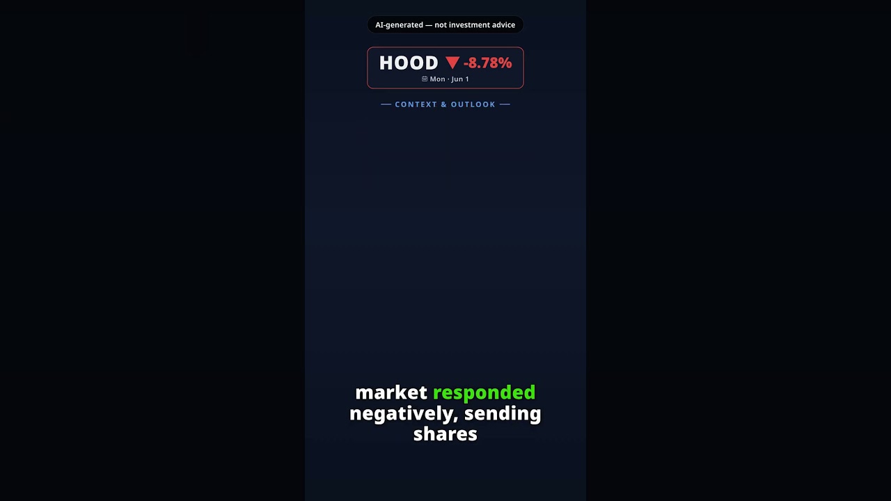 Why Is Robinhood Markets Stock Falling Today? HOOD -8.78% (Jun 1) — KeyBanc Rating Reiterated