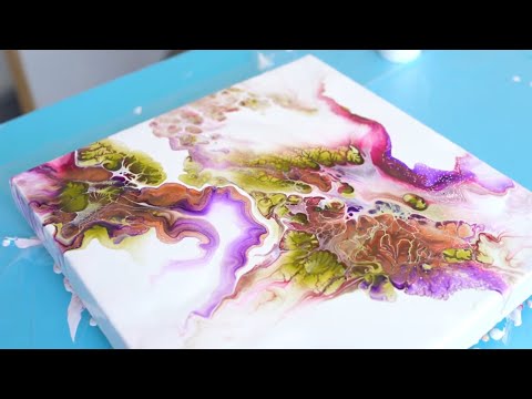 The Dutch Pour KISS technique 😘 | Fluid Acrylic Painting Tutorial