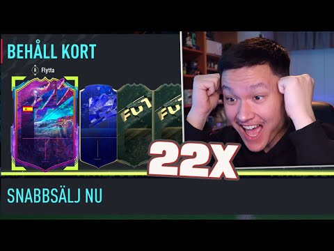 Jag öppnade 22x av de NYA PARTY PÅSARNA och fick SJUKA spelare!