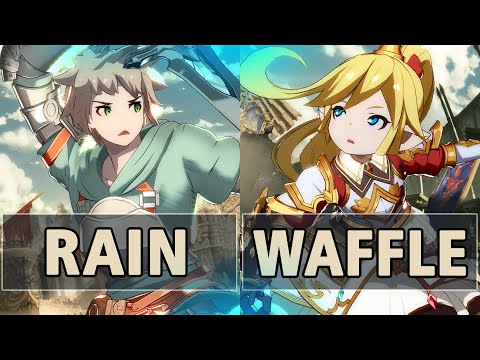 GBVSR:🔥RAIN (Gran) Vs Waffle (Charlotta Diamond Heart)🔥| High Level Gameplay.