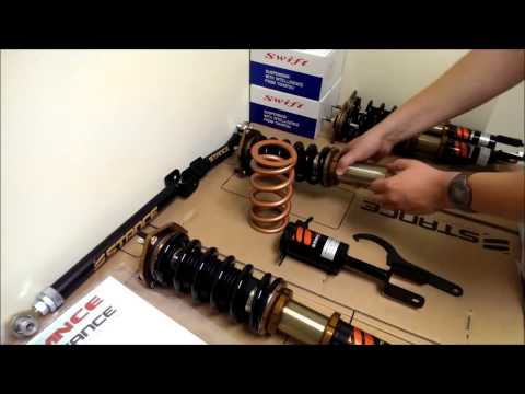 SWIFT Spring install on 350Z G35 STANCE coilovers