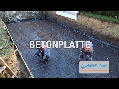 Schalsteinbecken - Montagehilfe / Teil 2 Betonplatte