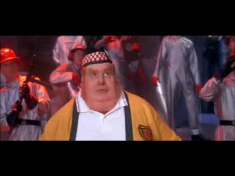 Austin Powers 2 - Dr. Evil auf dem Weg zum Mond mit einer Rakete in der Form eines ...