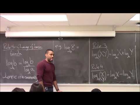Math 1000-R03 Lecture 20 - Logarithms, their graphs, behavior, and simplification
