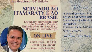 Palestra com Embaixador João Mendes Pereira | 34ª Edição Ius Gentium - Trajetórias para a Diplomacia