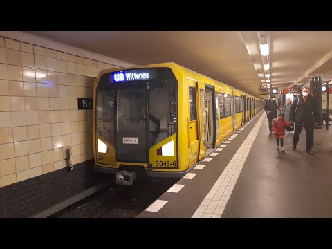 U-Bahn Berlin Mitfahrt von Alexanderplatz bis Osloer Straße im H01 auf der U8