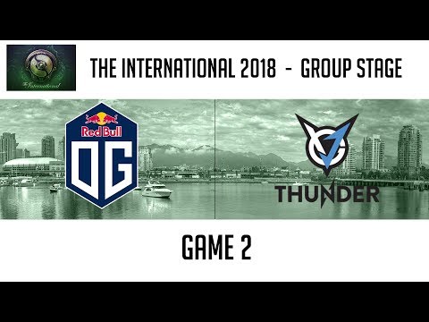 OG vs VGj.Thunder (Game 2) | The International 2018: Group Stage