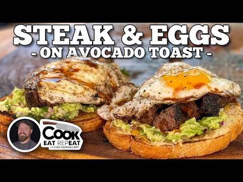 Breakfast Steak and Eggs on Avocado Toast | Blackstone Griddles