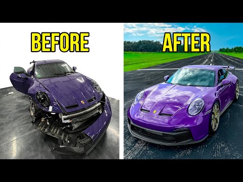 Thumbnail for FULL BUILD - REBUILDING A CRASH DAMAGED PORSCHE 911 GT3 by Porsche 911 GT3