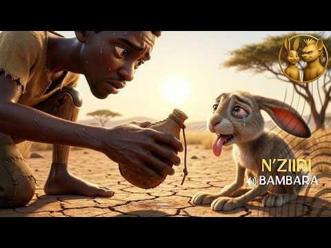 Gnouman Sara - Thirsty, he saves an animal with the little water he has - Animated story in Bamba...