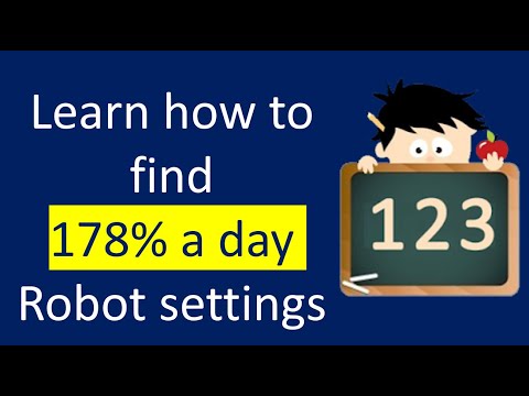 178 Percent a day for 1 month. Free: Learn how to create the Robot trading settings that do that.