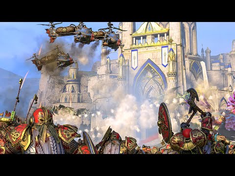 LIZARDMEN vs DWARFS - TotalWar Warhammer 3 cinematic battle