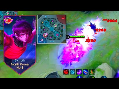 DYRROTH INTENSE BATTLE ALMOST DEFEATED | TOP GLOBAL DYRROTH🔥