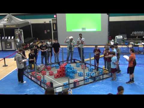 Space City VEX Skyrise Qual 39 2344-118 vs 8949-2587 (false starts)