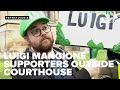 'Free Luigi!' Dozens gather in support of Luigi Mangione outside Blair Co. Courthouse