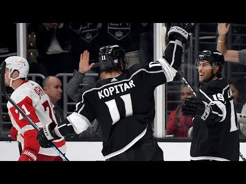 Kings tie it late, win it in OT vs. Red Wings