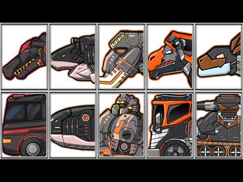Dino Robot Dino Corps - Magma Spino - Megalodon - Megalosaurus - Mammoth - Proganochelys - Transfo54