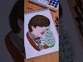 Me OBseSSed WiTh YOu V Portrait Painting Taehyung Bts