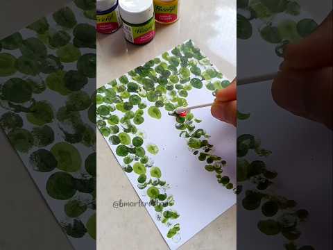 Easy painting technique 😍💕 #shorts #painting #flowerart #canvas #ytshorts #drawing #shortsvideo #art