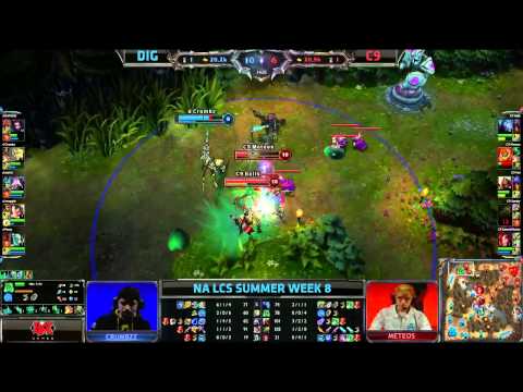 Dignitas (DIG) vs Cloud 9 (C9) || NA LCS Summer 2013 W8D1 || Full Game HD