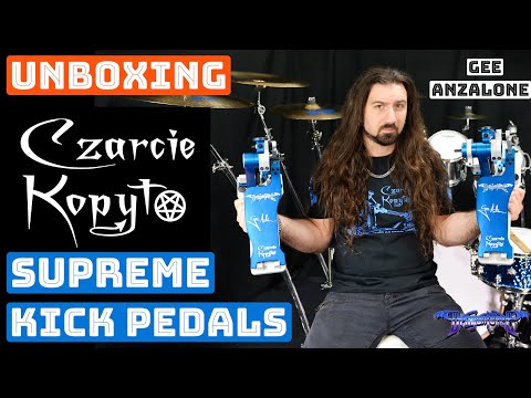 [ GEE ANZALONE ] Unboxing The New SUPREME Czarcie Kopyto Pedals - Dragonforce drummer