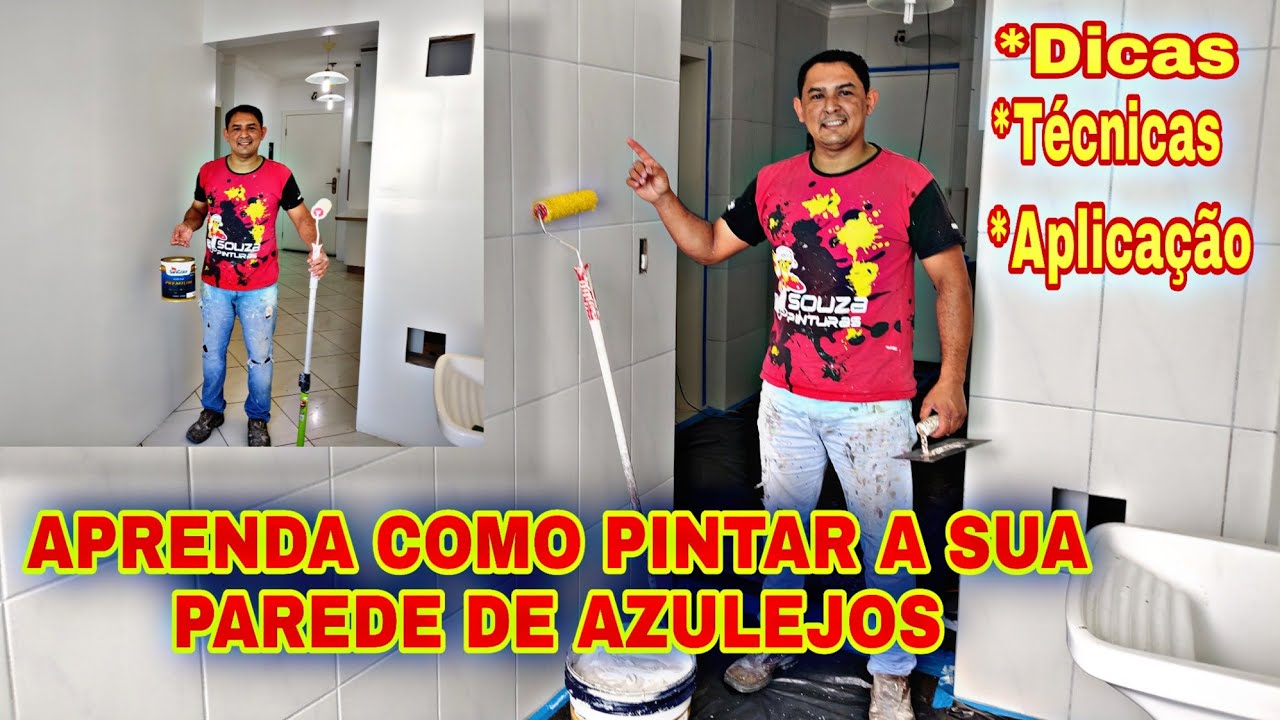 COMO PINTAR AZULEJOS E ALISAR COM MASSA ACRÍLICA