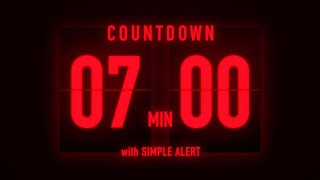 7 Minutes Flip Clock Timer / With Simple Alert 🚨