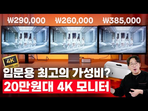 2~30만원대 4K 입문용 모니터 3대장 사용기! 이 중 최고의 가성비는?
