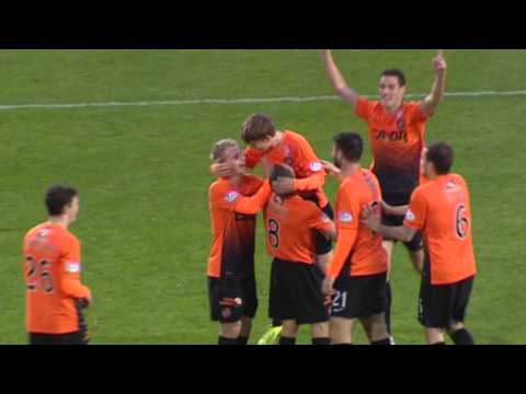 Quirky goal celebration as teammates mob teenage hero