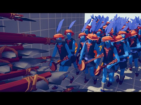 100x BARD vs EVERY GOD - Totally Accurate Battle Simulator TABS