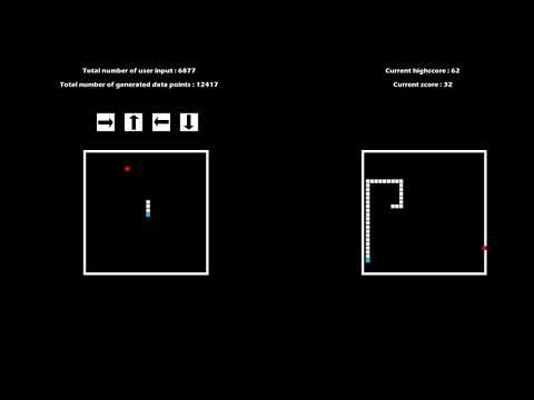 AI learns to play snake through KNN-algorithm
