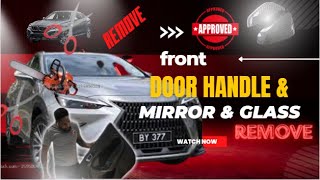 DIY 2024 LEXUS NX how to take the front door handle off the trim panel the mirror and the glass