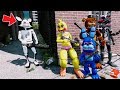 CAN THE ANIMATRONICS DEFEAT EVIL WHITE FOXY? (GTA 5 Mods FNAF RedHatter)