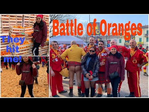 Battaglia delle Arance/ Orange Battle in Ivrea- VLOG