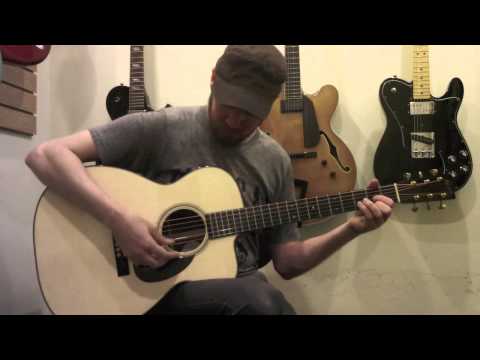 Acoustic Music Works guitar demo - Bourgeois OMC