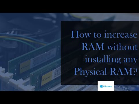 How to increase RAM without installing any Physical RAM?
