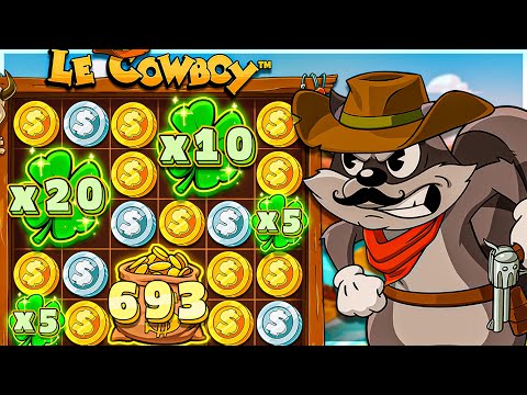 HUGE 20X CLOVER AND COLLECT On LE COWBOY SLOT!!