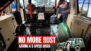 Discovery 1 Interior Teardown and Rust Proofing