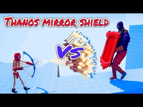 Thanos Mirror Shield Vs Every God - Totally Accurate Battle Simulator TABS